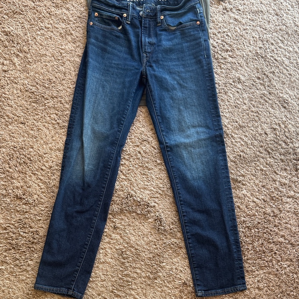 American Eagle Outfitters Airflex+ Light Blue Jeans